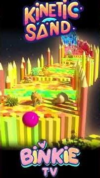 🦓🎉 Kinetic Sand Z is for Zebra Smash Adventure with Racing Bowling Ball Fun | Binkie TV