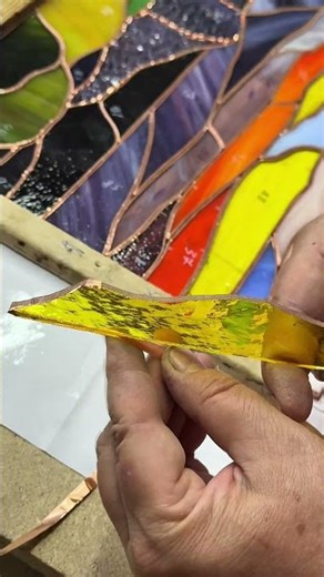 How We Make a Stained Glass Panel #stainedglass #glassart
