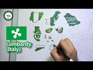 Draw Green and White Flag countries flag map | Flags having only Green and White colors 💚🤍