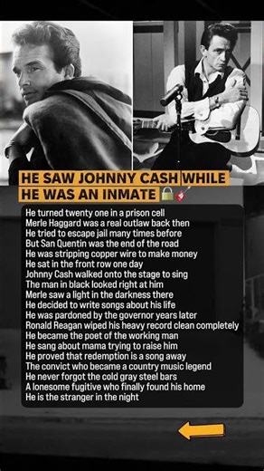 Merle Haggard Was In Prison When He Saw Cash