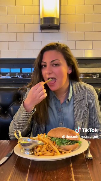 Meet our General Manager Monica and her go-to dish #bestnycfood #grilledchicken #chickensandwich