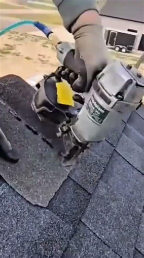 Boots Grip the Rooftop as Shingles Align Under Steady Hands and Sharp Nails 🏠🔨