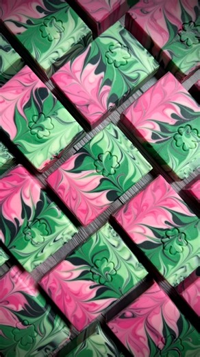 🧹 🫧 Broom & Bubble cold process soap inspired by our favorite witchy queens from the Wizard of Oz. This soap is scented in a blend of sparkling raspberry and key lime and is so fruity and bubbly! I love it! Did the soap turn out how you thought it might? It will be available on Oct 11th in my next shop update and hope to see you there! #soapmaking #soapcutting #WizardofOZ #BarSoap #soap | Clover Soapworks