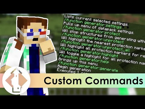 The Custom COMMANDS in the Structure Generator Data Pack