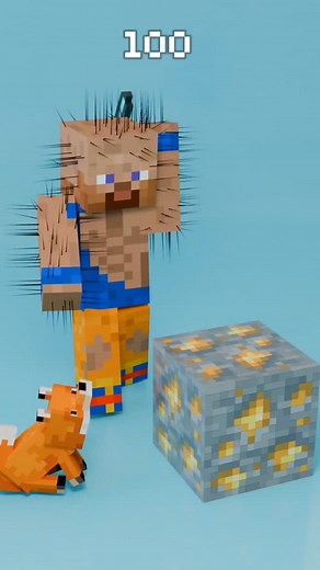 Minecraft Steve Hair Particles 🗿 Part 2 Simulation 3D •FOLLOW FOR MORE ❤️👉🏻@oce.asmr #minecraft #3danimation #3dart | Oce Asmr