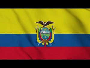 Ecuador Flag Waving 4K | Ecuadorian National Flag Animation