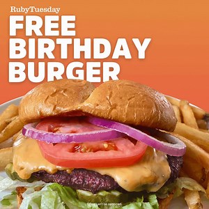 39K views · 2.6K reactions | Join SoConnected today to claim your birthday burger freebie and get $5 off your next purchase at sign up! | Ruby Tuesday | Facebook