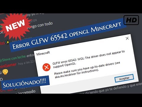*Solucionado* Error Opengl GLFW Error 65542 Minecraft 1.17 en Windows 7 / 8.1 / 10 / Windows 11