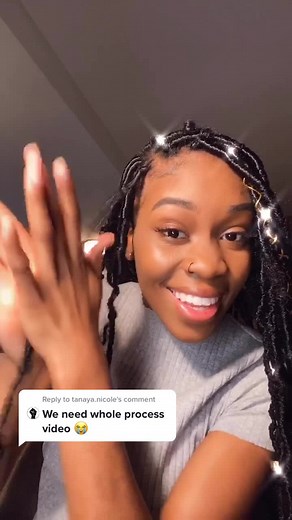 Reply to @tanaya.nicole A lot of you have been asking for a tutorial. Here you go 🥰 #foryou #foryoupage #tutorials #fauxlocs #hair #hairtutorials