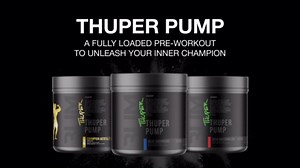 RAW Thuper Pump Stim Free Pre Workout Powder - High-Dosage Caffeine-Free Pre Workout for Max Muscle Pumps & Strength Building - Non-Stimulant Preworkout with Creatine - 20 Servings, Champion Mentality