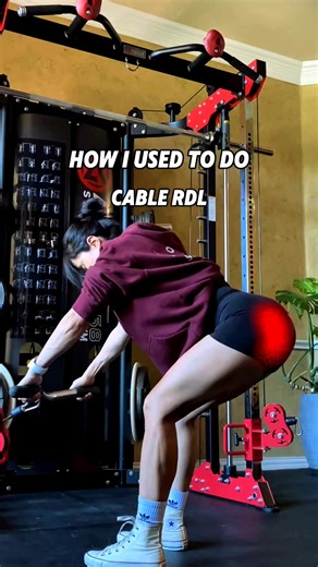 How I do Cable RDL now #rdl #hamstrings | Ariel Yu