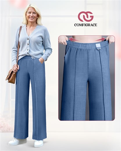 My friend said I look 10 years younger and asked where I got these pants from 😱💖 Super soft, airy fabric ✅ Flattering and lightweight ✅ High-rise elastic waistband for all-day comfort💕 I could wear it everywhere, every time. 👉Get yours now https://puliam.com/comfigrace | Puliam
