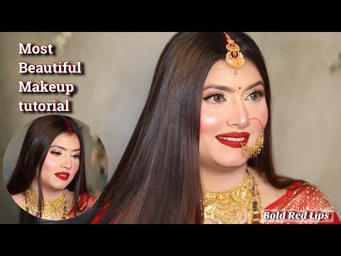Reception bride makeup tutorial | beautiful bridal makeup ek bar try jarur karen | flawless makeup