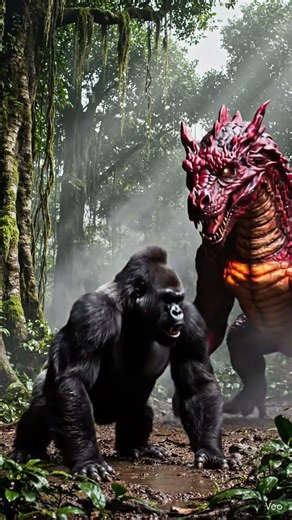 Gorilla vs dragon