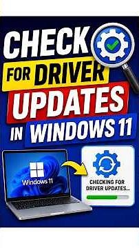 How to Check for Driver Updates in Windows 11? 🔧⚡