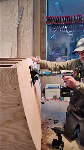 Tricky drilling made easy #woodworkingjig #rockler #drill #boatbuilding #woodenboat