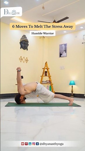 6 Moves To Melt Stress Away | Easy Yoga for Relaxation & Mental Peace #yt