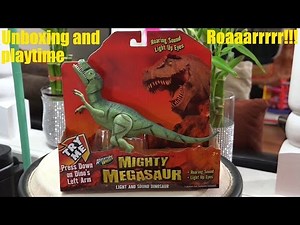 Dinosaur Toys for Kids: Mighty Megasaur RAPTOR Unboxing and Playtime :-)