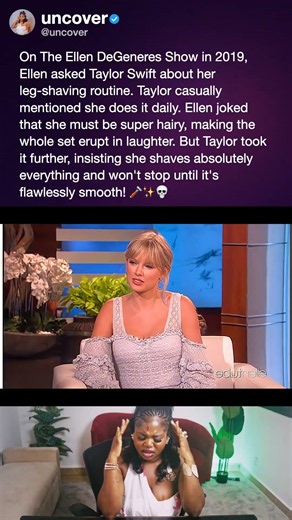 On The Ellen DeGeneres Show in 2019, Ellen asked Taylor Swift about