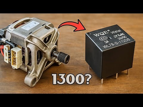 How Washing Machine Motor Speed Is Controlled Under 1300 RPM