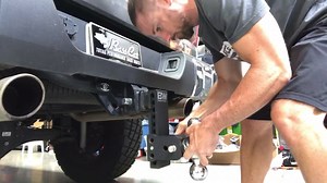 The B&W Trailer Hitches Tow & Stow goes from stow to tow in 30 seconds. That's pretty slick and rock solid. | John Crews