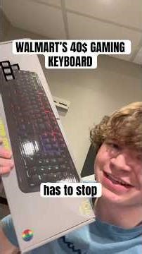 Is this Walmart gaming keyboard worth $40?