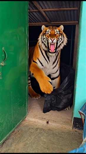 One Tiger Moment Sends Everyone Running! 🐯😂