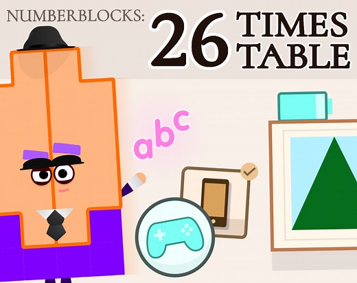 Numberblocks - 26 Times Table by Javen Productions