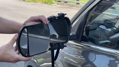 Towing Mirrors, Universal Mirror Extensions For Towing, 360 Degree Rotation Clip-on Dual View Tow Mirrors for Vehicle Car Truck Trailer RV SUV, 2pcs