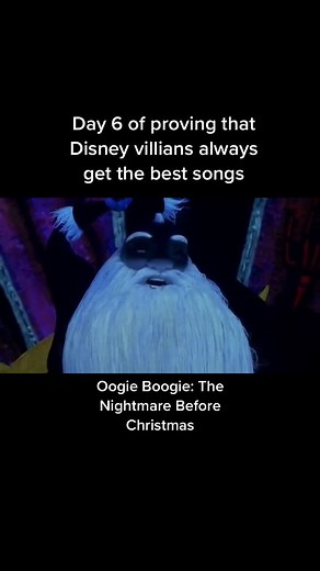 Saw this film once and this song is the only thing I remeber from it 😂 #disney #oogieboogie #thenightmarebeforechristmas #disneyvillians #disneysongs