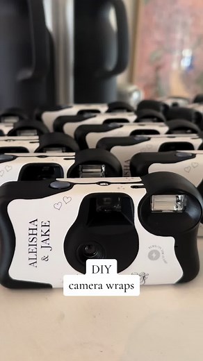 DIY Disposable Camera Wraps for Wedding Photography