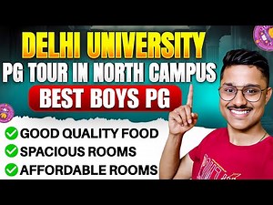 PG Tour With Me In North Campus Delhi University ✨| Best Boys PG/Hostel In DU North Campus!