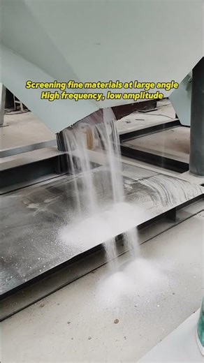 High-frequency screen is very effective in screening fine materials.#sandmakingline#sandmaker