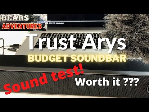 Trust Arys PC Soundbar Speaker for Computer and Laptop.... Sound test and review.