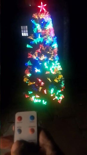 Fibre Optic Xmas tree with remote control.