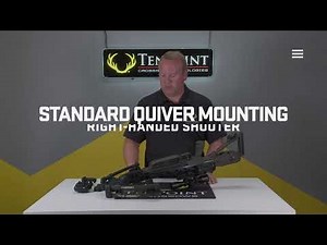 Mounting Standard Quiver for Right Hand Shooter on a TenPoint Crossbow | TenPoint Crossbows