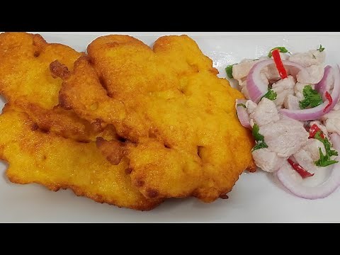 Como hacer TORTITAS de CHOCLO con CEVICHE