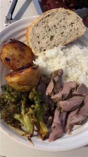 I Love It When My Hubby Makes Roast Lamb Leg – Best with Veggies & White Rice! #shorts