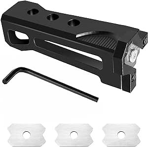 Edge Trimmer Wood, Aluminum Alloy Chamfer Plane Edge Banding Trimmer, Cut Edge Banding Sealing Chamfer Woodworking Burr Scraper, R1+R2+R3