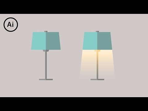Flat Design Lamp | Illustrator Tutorial