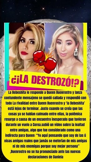 La Bebeshita le responde a Queen Buenrostro y lanza contundente mensaje: “Pasé meses llorando”