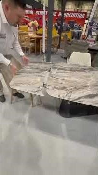 Florence Grey Gloss Ceramic Dining Table