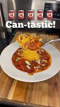 Looking for Dinner Recipes? Clean out the pantry! Make this quick & easy Can-tastic Can-Do Chili!