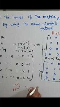 Last Minute: Gauss-Jordan Inverse | @RamaReddyMathsAcademy | GATE 2026