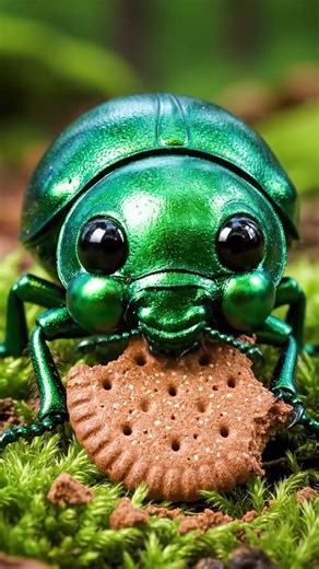 🐛 Cute Bug Eating Sounds | ASMR Nature Sounds for Relaxation & Sleep 🌿