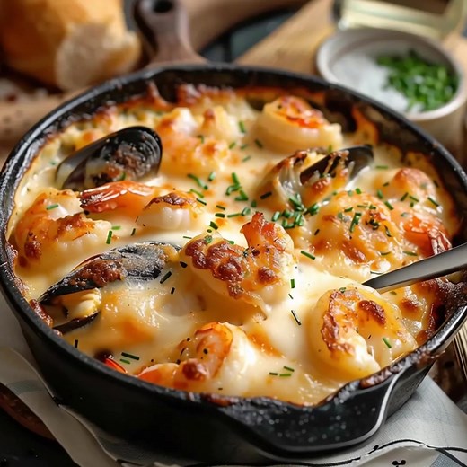 13K views · 51 reactions | Gratin de Fruits de Mer  Une recette de gratin qui marie différents fruits de mer à une sauce béchamel crémeuse .... 퐋퐚 퐫퐞퐜퐞퐭퐭퐞 퐜퐨퐦퐩퐥è퐭퐞  | Cuisine Avec Lina | Facebook