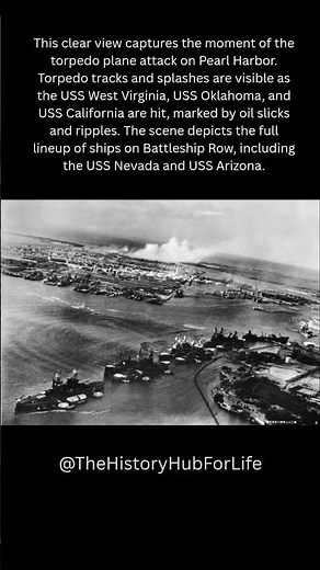 WW2 rare Photos: Torpedo Strike: The Destruction of Battleship Row #war #history #ww2 #worldwar #usa
