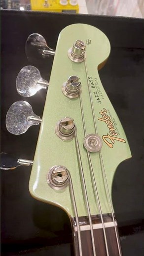 Fender Custom Shop 60s Jazz Bass Deluxe Closet Classic 4 String Bass Guitar Aged Sage Green Metallic