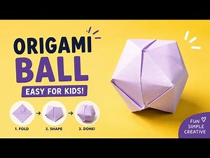 Origami paper ball craft | easy