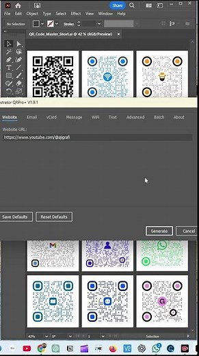 QR CODE DESIGN GENERATOR ADOBE ILLUSTRATOR شرح